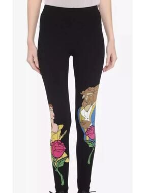 Hot Topic Disney Beauty And The Beast Leggings Women's Plus size 2 (18-20) Belle